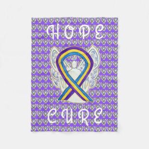 Blade Cancer Awareness Ribbon Soft Chemo Blankets Fleece Deken
