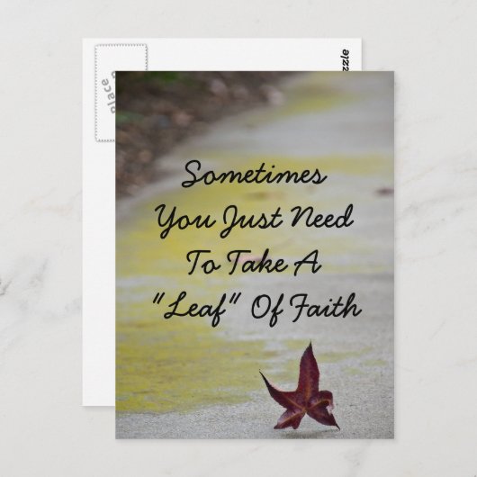 bladerdak briefkaart (Voorkant / Achterkant)