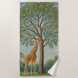 Bladerdak van de Giraffe Strandlaken