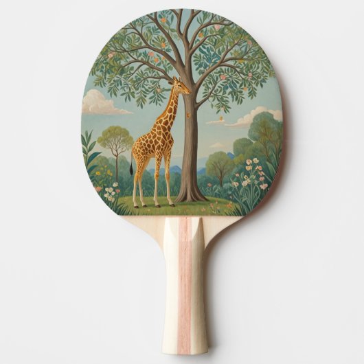 Bladerdak van de Giraffe Tafeltennisbatje (Voorkant)