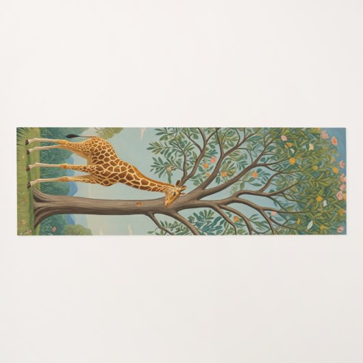 Bladerdak van de Giraffe Yogamat (Achterkant (horizontaal))