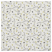 bladeren art groen wit mode stof (Swatch)