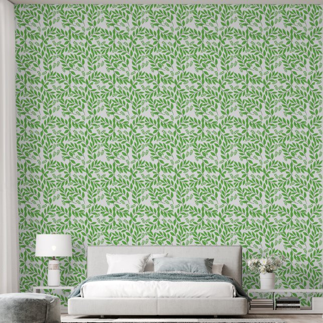 bladeren behang (Slaapkamer)