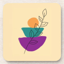 Bladeren boho illustratie