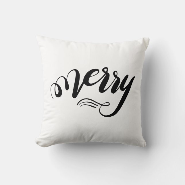 bladeren & draaiende script Pillow Kussen (Voorkant)
