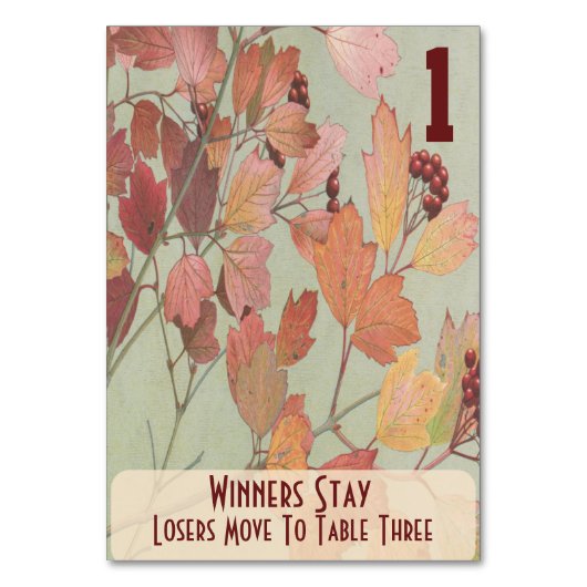 Bladeren en bessen Bunco #1 Kaart (Voorkant)