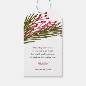 Bladeren en bessen cadeaulabel (Voorkant)