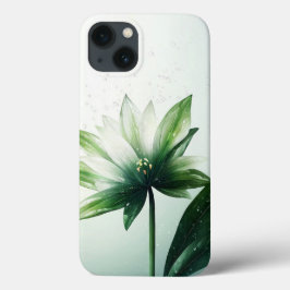 Bladeren en bloemen iPhone 13 hoesje