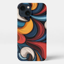 Bladeren en bloemen iPhone 13 hoesje