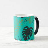 Bladeren en bloemen magische mok (Voorkant rechts)