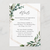 Bladeren en Eucalyptus Gold LG Informatiekaartje (Voorkant)