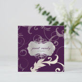 Bladeren en rondzwervers voor sierdoeleinden kaart (Staand voorkant)