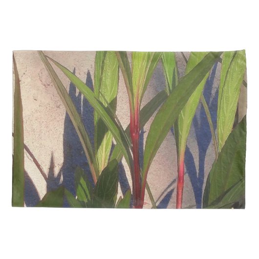 Bladeren en schaduwen kussensloop (Achterkant-Links)