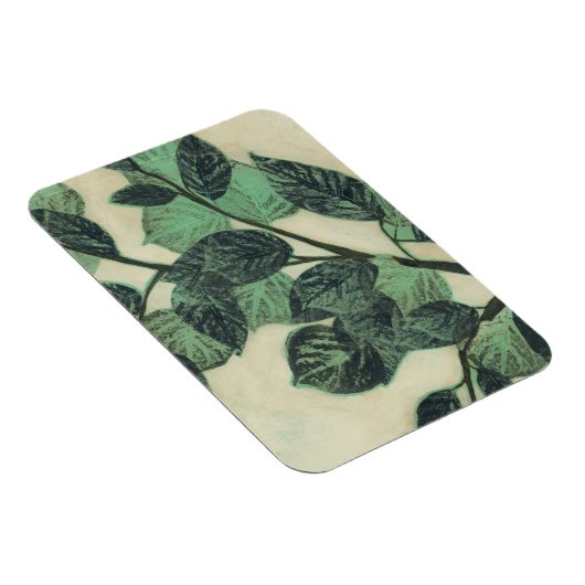 Bladeren en vertakkingen op de achtergrond van Cre Magneet (Rechterzijde)