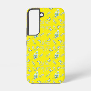 Bladeren en vlinders samsung galaxy hoesje