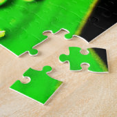 Bladeren en waterdruppels legpuzzel (Zijkant)