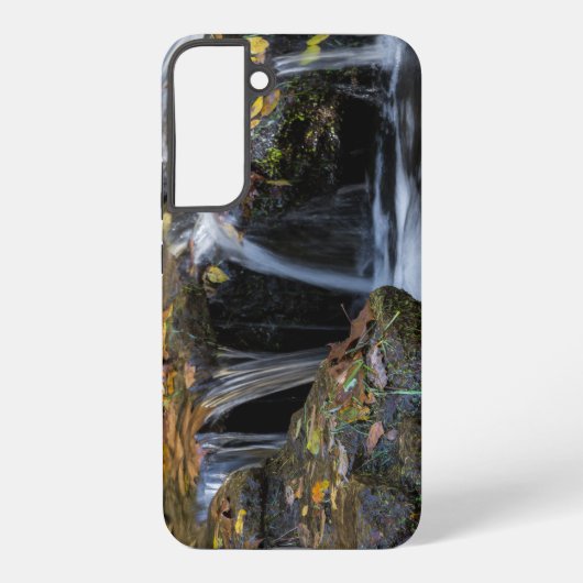 Bladeren en watervallen Samsung Galaxy Hoesje (Achterkant)