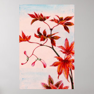 Bladeren en zaaigoed 1870 poster