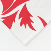 bladeren fleece deken (Hoek)