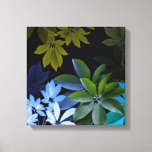Bladeren gewikkeld doek canvas afdruk