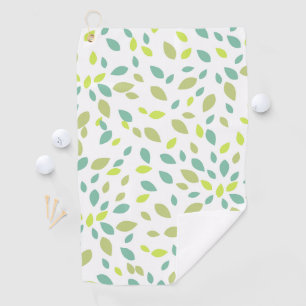 Bladeren (groen) golfhanddoek