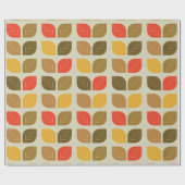 Bladeren Herfst Herfst Patroon Cadeaupapier (Vlak)