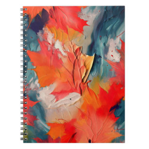 Bladeren In De Wind – Abstracte Herfstbeweging Notitieboek