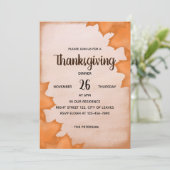 Bladeren in het najaar - Thanksgiving binnenuitnod Kaart (Staand voorkant)