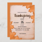 Bladeren in het najaar - Thanksgiving binnenuitnod Kaart (Voorkant / Achterkant)