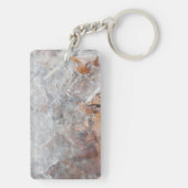 bladeren in ijs (goud) sleutelhanger (achterkant)