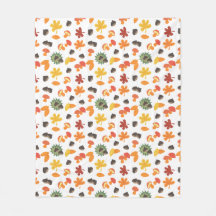 Bladeren, kastanjes en paddenstoelen over het hele