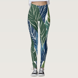 bladeren leggings