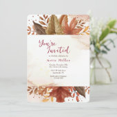 Bladeren op het land kaart (Staand voorkant)