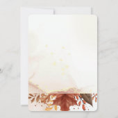 Bladeren op rustieke wijze kaart (Achterkant)