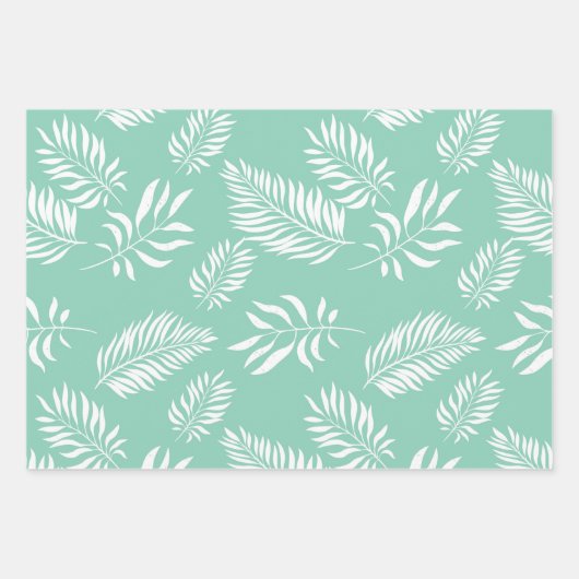 Bladeren Patroon 14 Inpakpapier Vel (Voorkant 3)