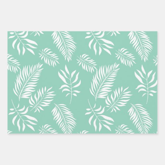 Bladeren Patroon 14 Inpakpapier Vel (Voorkant)