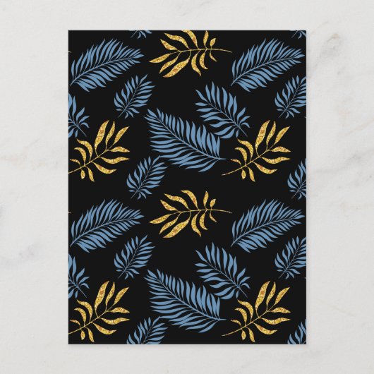 Bladeren Patroon 17 Feestdagenkaart (Voorkant)