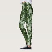 bladeren patroon bananblad design leggings (Links)