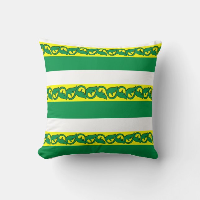 bladeren patroon Gooi kussens (Voorkant)