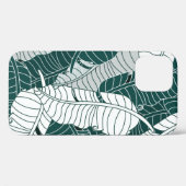  bladeren patroonachtergrond Case-Mate iPhone case (Achterkant (horizontaal))