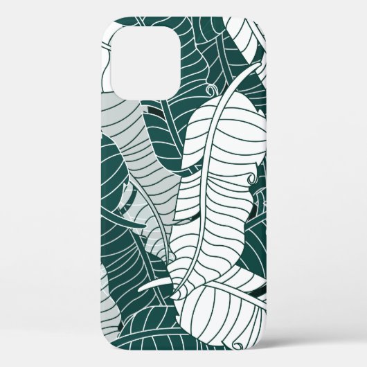  bladeren patroonachtergrond Case-Mate iPhone case (Achterkant)