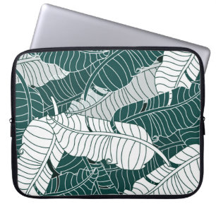 bladeren patroonachtergrond laptop sleeve