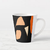 Bladeren pattern Latte Mok (Rechts)