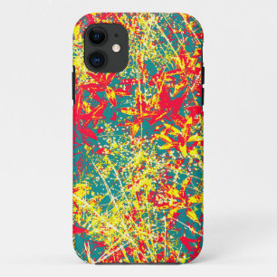 bladeren rood groen geel en wit iPhone 11 hoesje
