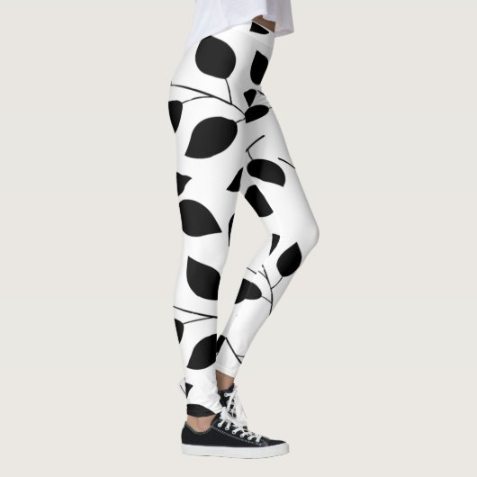 bladeren silhouet leggings (Rechts)