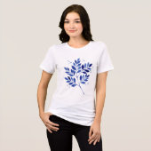 Bladeren Tri-Blend Shirt (Voorkant volledig)