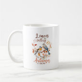 Bladeren vallen - grillige Herfst Birds & Foliage Koffiemok (Links)