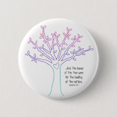 Bladeren van de Button van de boom (Voorkant)