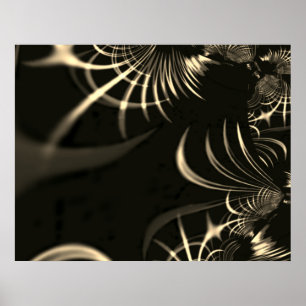 Bladeren van droog gras of kruidoornen? Khaki-kleu Poster