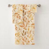Bladeren van goud bad handdoek (Insitu)